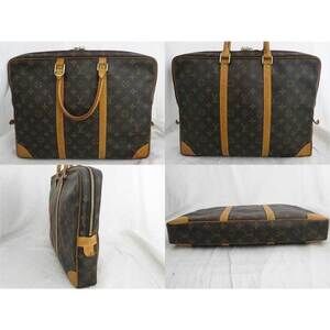 Louis Vuitton Monogram Porte Bag Voyage Document Brown Canvas